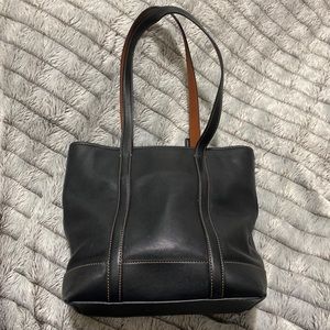 ROOMY COACH Leather Tote BUCKET Bag  Purse F3X-5187 Black Nice 10.5”H X 11.5W